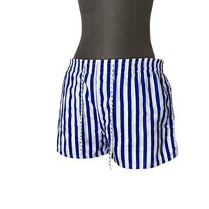 Vintage 90s St. John’s Bay Striped Swim Trunks Blue Men’s Size small